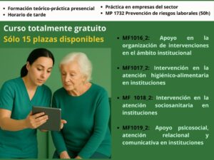 Nuevo certificado de profesionalidad: Atención Sociosanitaria