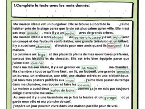 Comprensión escrita en francés con Liveworksheets