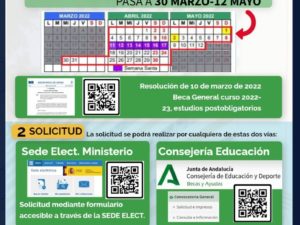 Convocatoria de becas de carácter general para el Curso Escolar 2022/2023